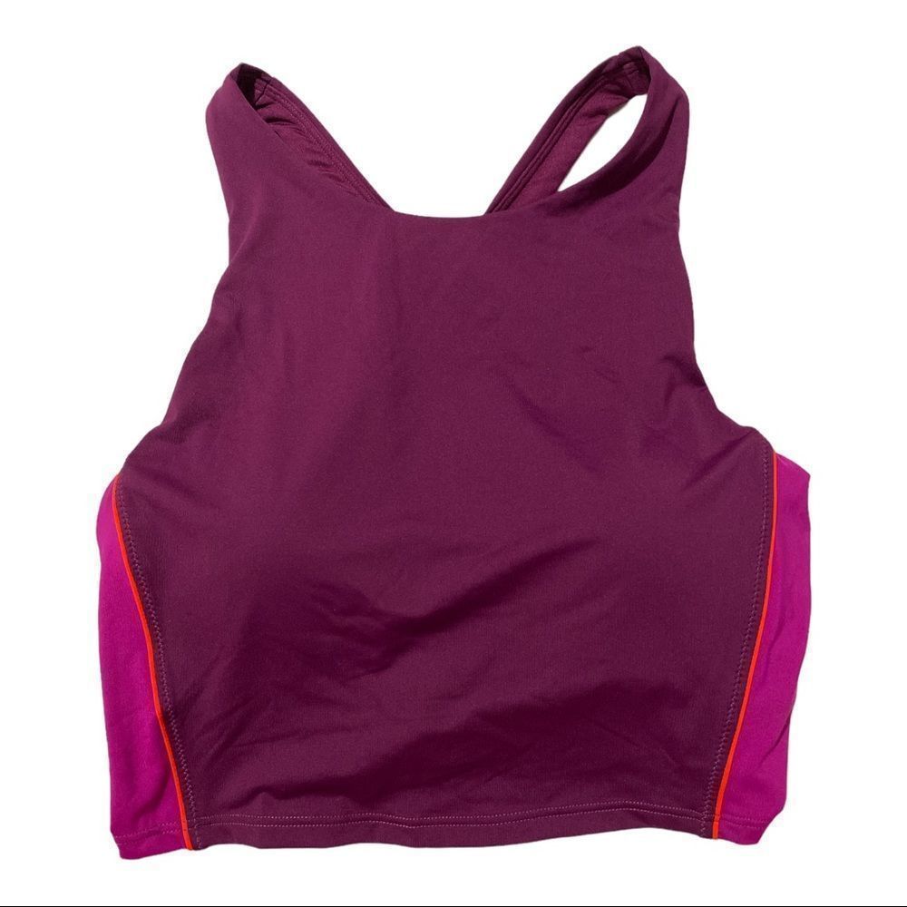Athleta D-DD Colorblock Bikini Top NWT Violet Plum Small​